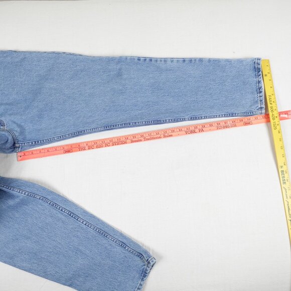 Vintage 90s Ikeda Relaxed Fit Tapered Leg Jeans Men's 32x32 Made in Canada - Picture 9 of 10
